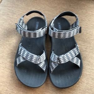 Women’s Black/Grey Velcro Sandals